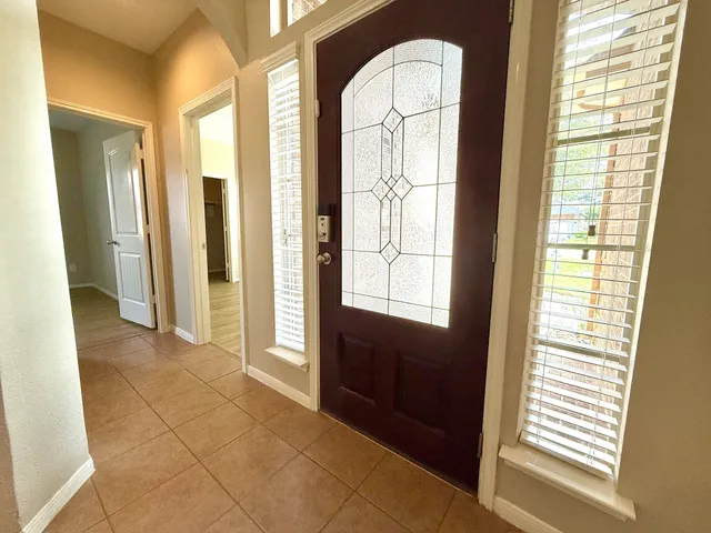 a view of an entryway door