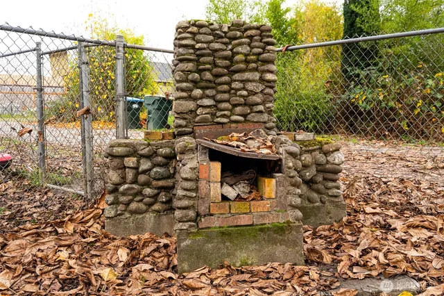a house with trees in front of it
