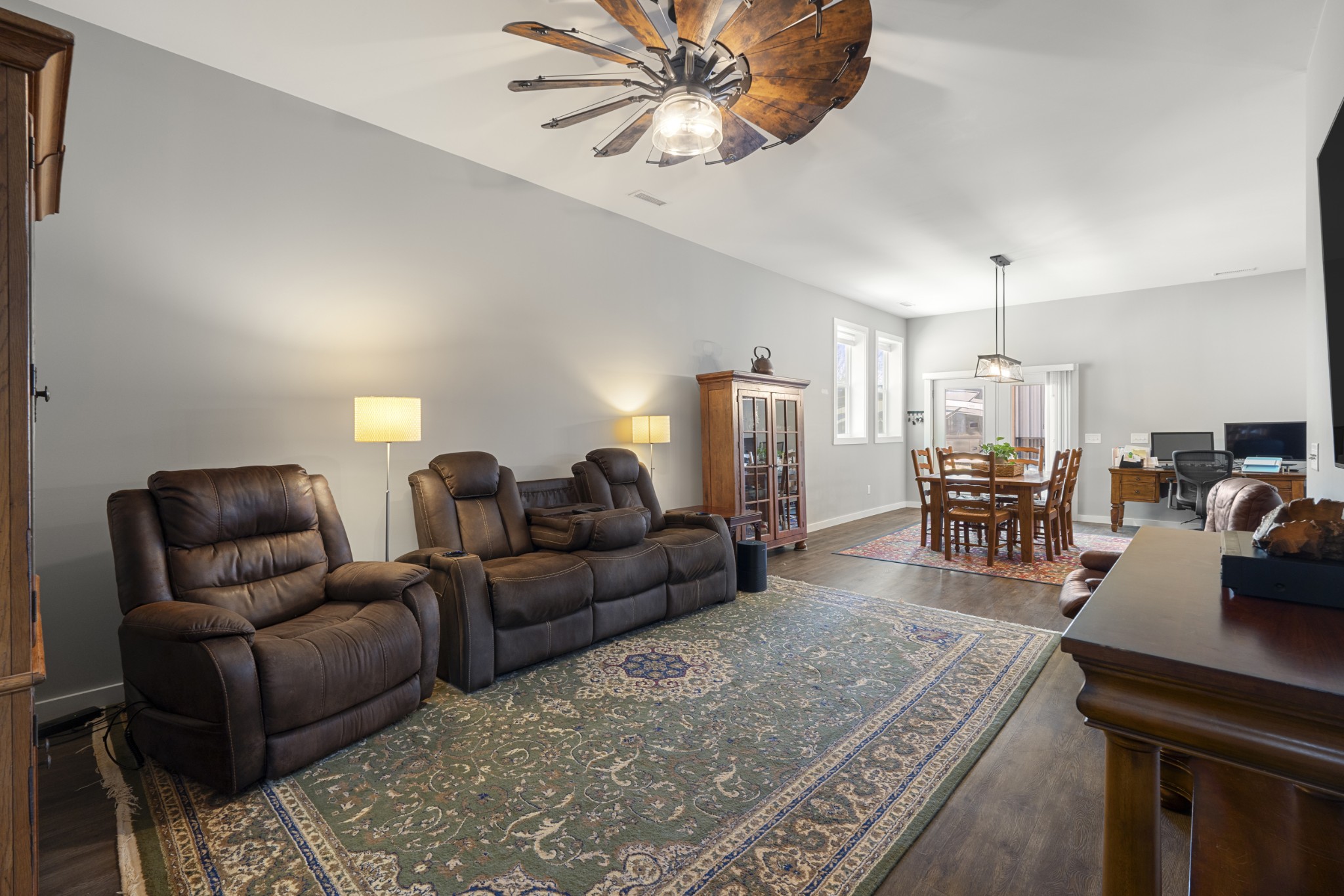 3363 Ridge Road Columbia, TN 38401 - Photo 12 of 43 a living room with furniture and a dining table with chandelier
