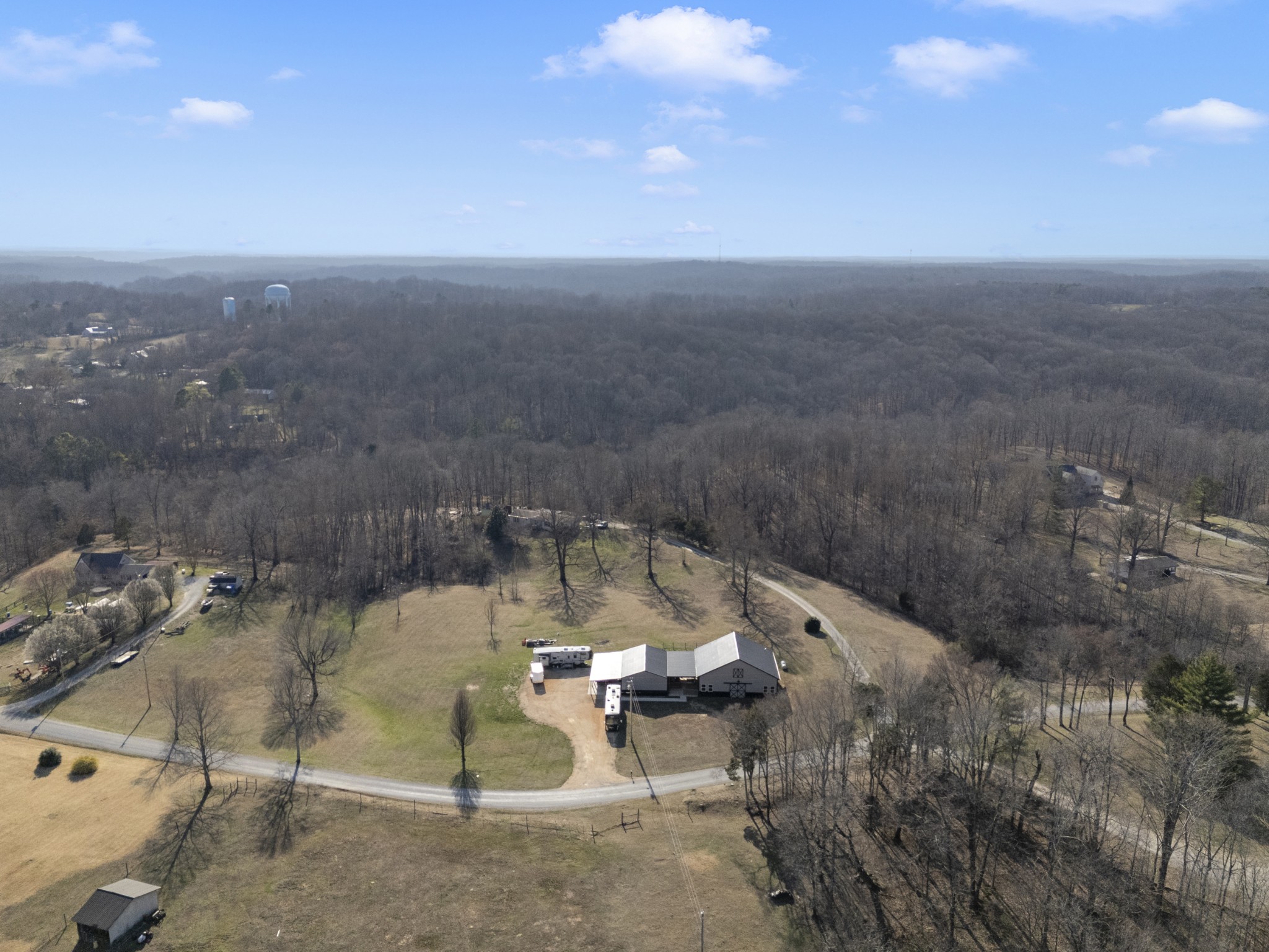 3363 Ridge Road Columbia, TN 38401 - Photo 40 of 43 an aerial view of a houses with yard