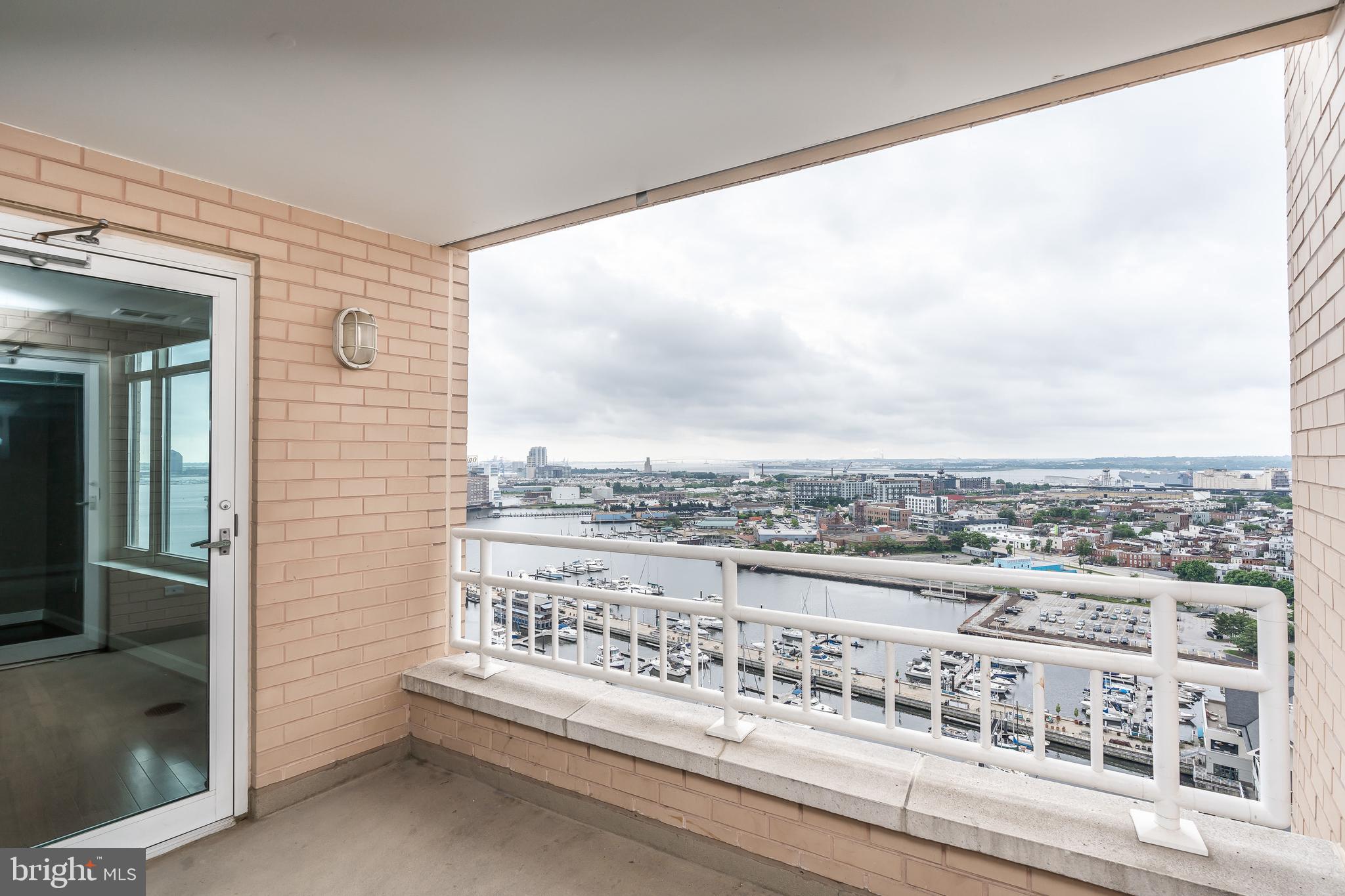100 Harborview Drive, Unit 1908 Baltimore, MD 21230 - Photo 29 of 60 a view of a balcony with city view