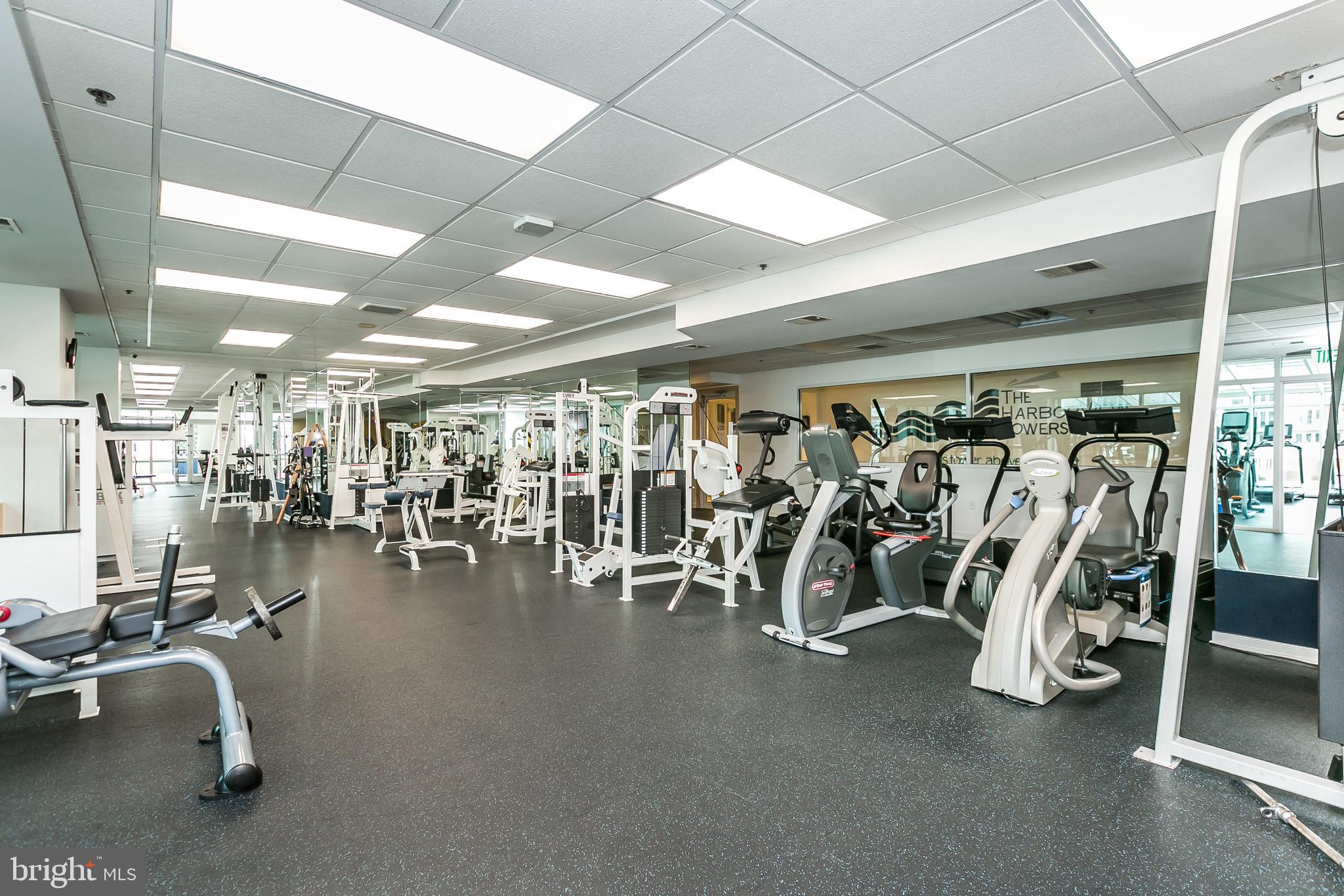 100 Harborview Drive, Unit 1908 Baltimore, MD 21230 - Photo 42 of 60 a view of a room with gym equipment