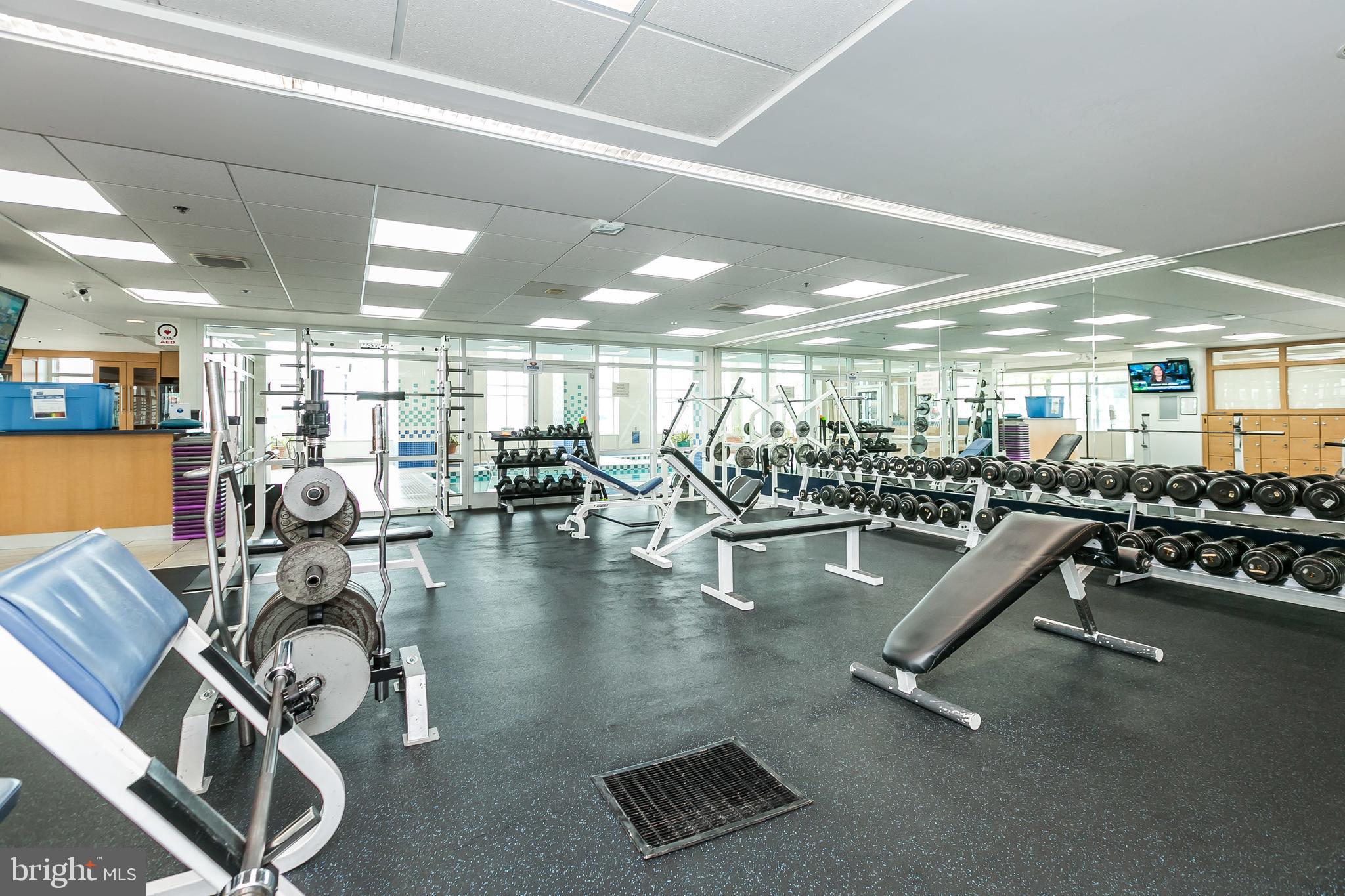 100 Harborview Drive, Unit 1908 Baltimore, MD 21230 - Photo 44 of 60 a view of a room with gym equipment