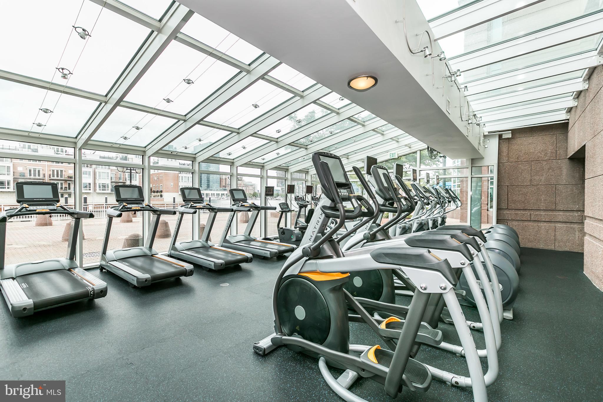 100 Harborview Drive, Unit 1908 Baltimore, MD 21230 - Photo 45 of 60 a view of a room with gym equipment