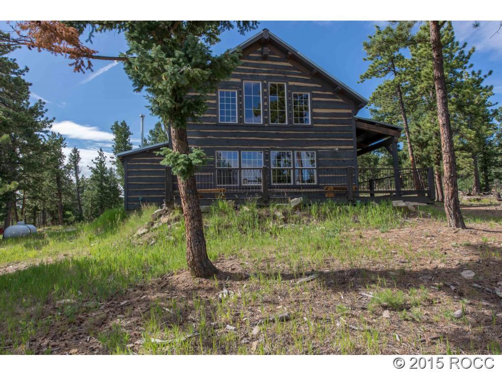 993 Bellows Road Hartsel, CO 80449 - Photo 2 of 24 a view of a wooden house with a yard
