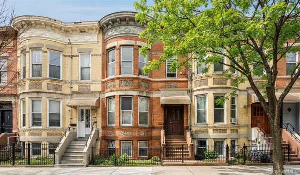 a front view of a building