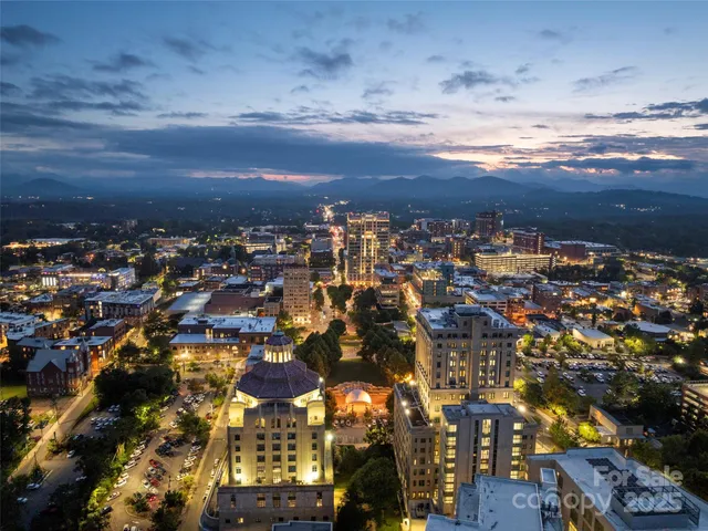 an aerial view of city