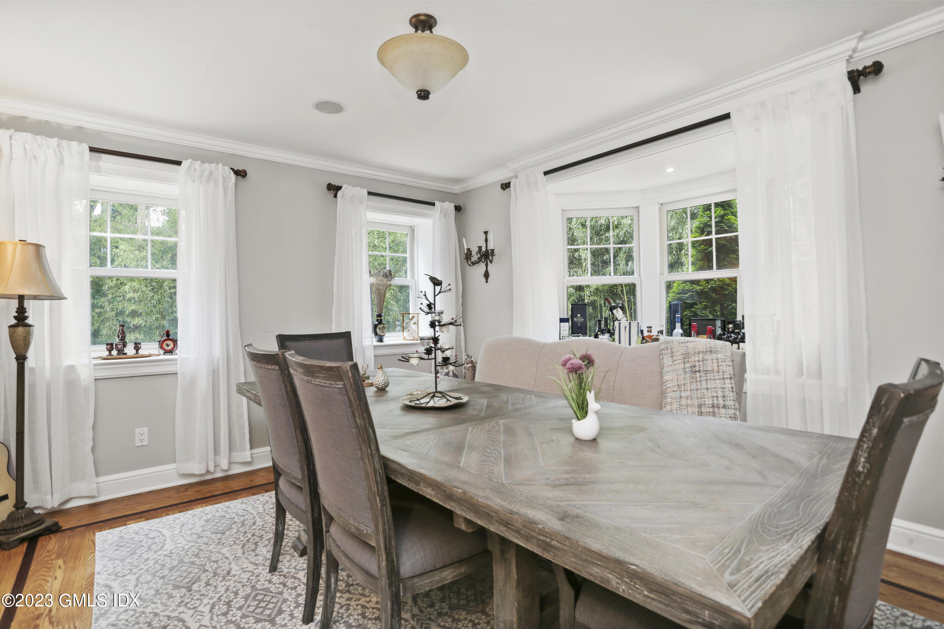 80 Brookside Drive Greenwich, CT 06831 - Photo 8 of 29 a view of a dining room with furniture window and outside view