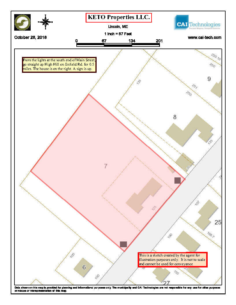 97 Enfield Road Lincoln, ME 04457 - Photo 2 of 21 KETO Map