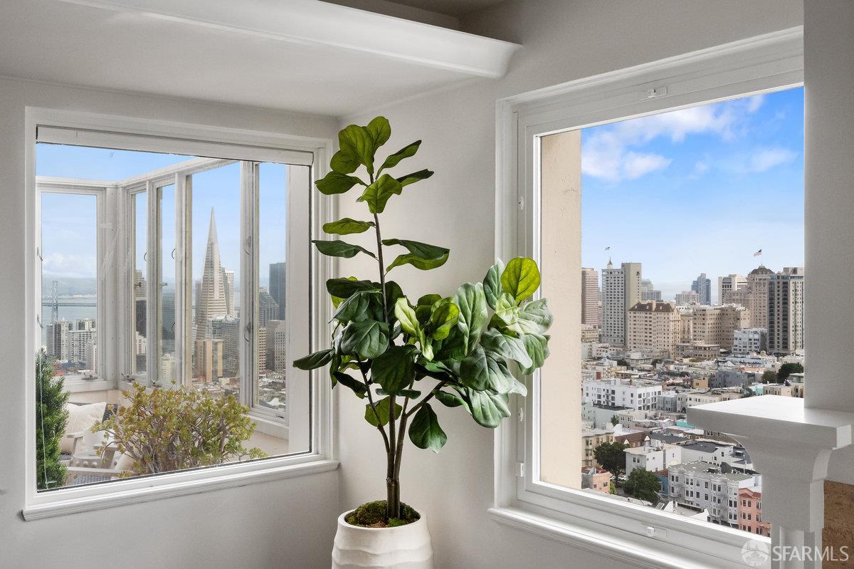 1101 Green Street, Unit 1801 San Francisco, CA 94109 - Photo 36 of 45 a vase of flowers sitting next to a window