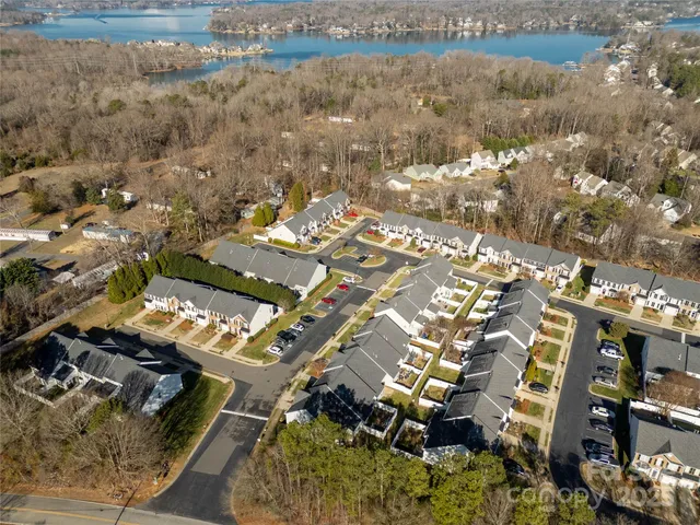 an aerial view of multiple house