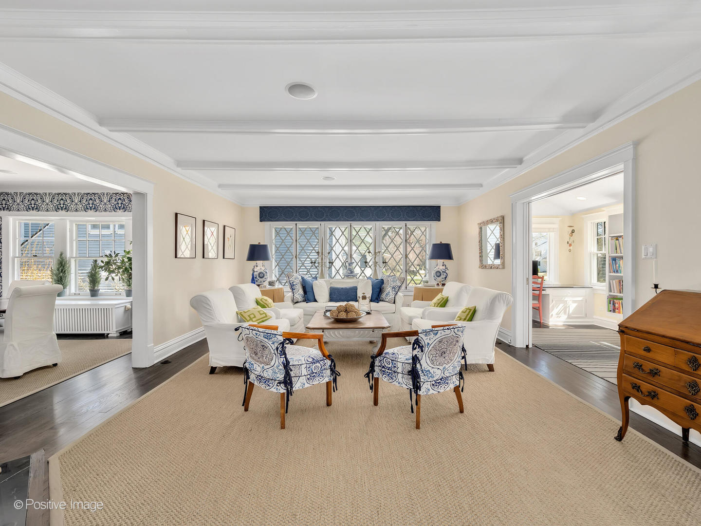 607 Willow Road Winnetka, IL 60093 - Photo 6 of 51 a view of a dining room with furniture window and wooden floor
