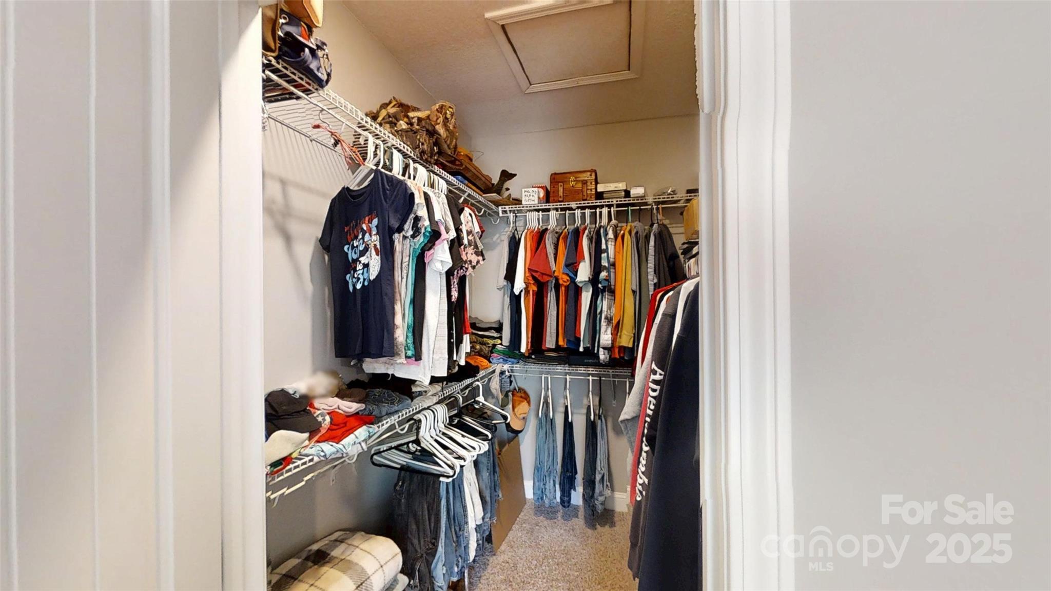 19 Higgins Road Weaverville, NC 28787 - Photo 42 of 48 a view of walk in closet with clothes