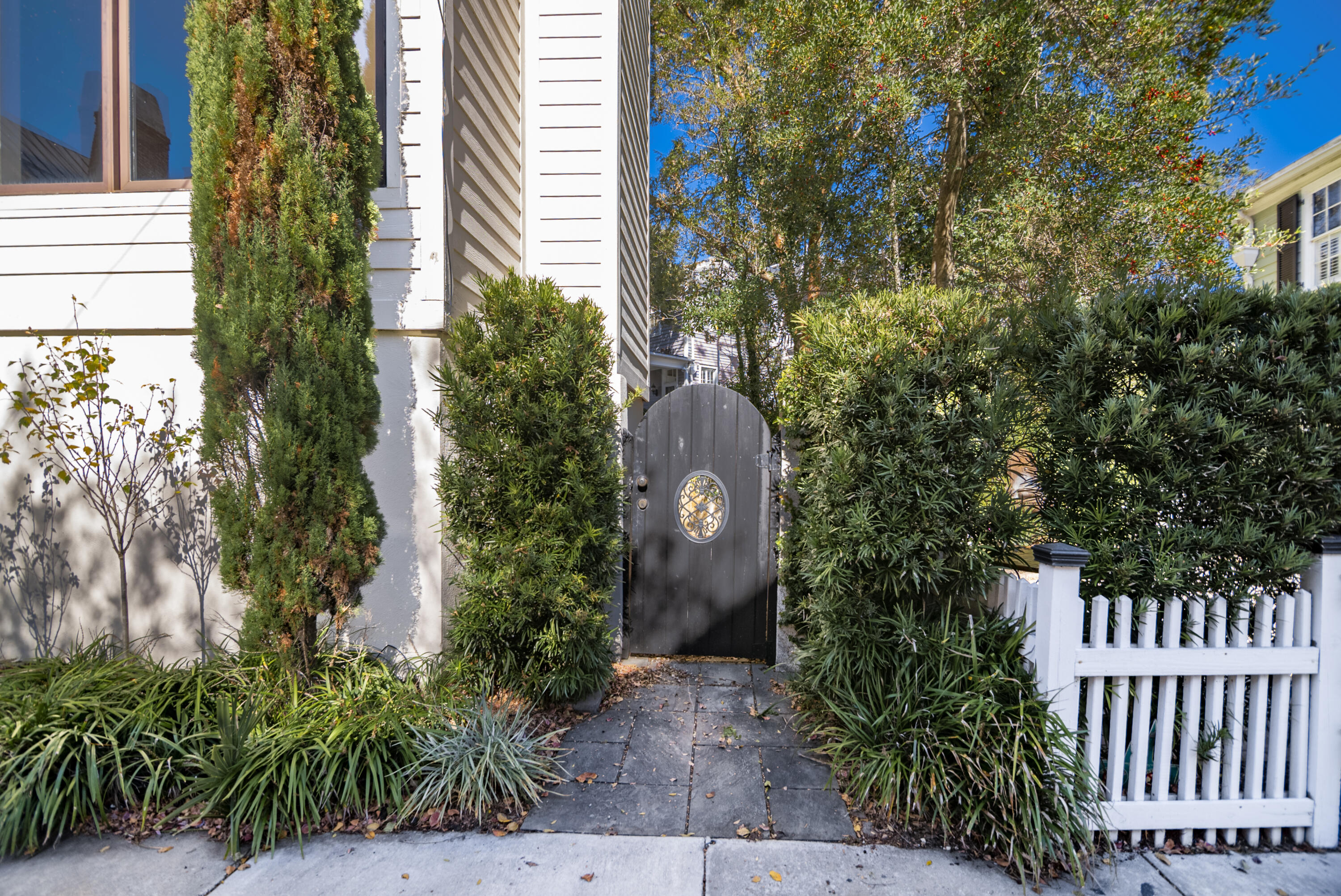 156 Tradd Street, Unit E Charleston, SC 29401 - Photo 52 of 55 Gate to walled garden patio