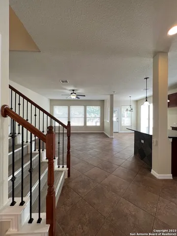 a view of an entryway with a window