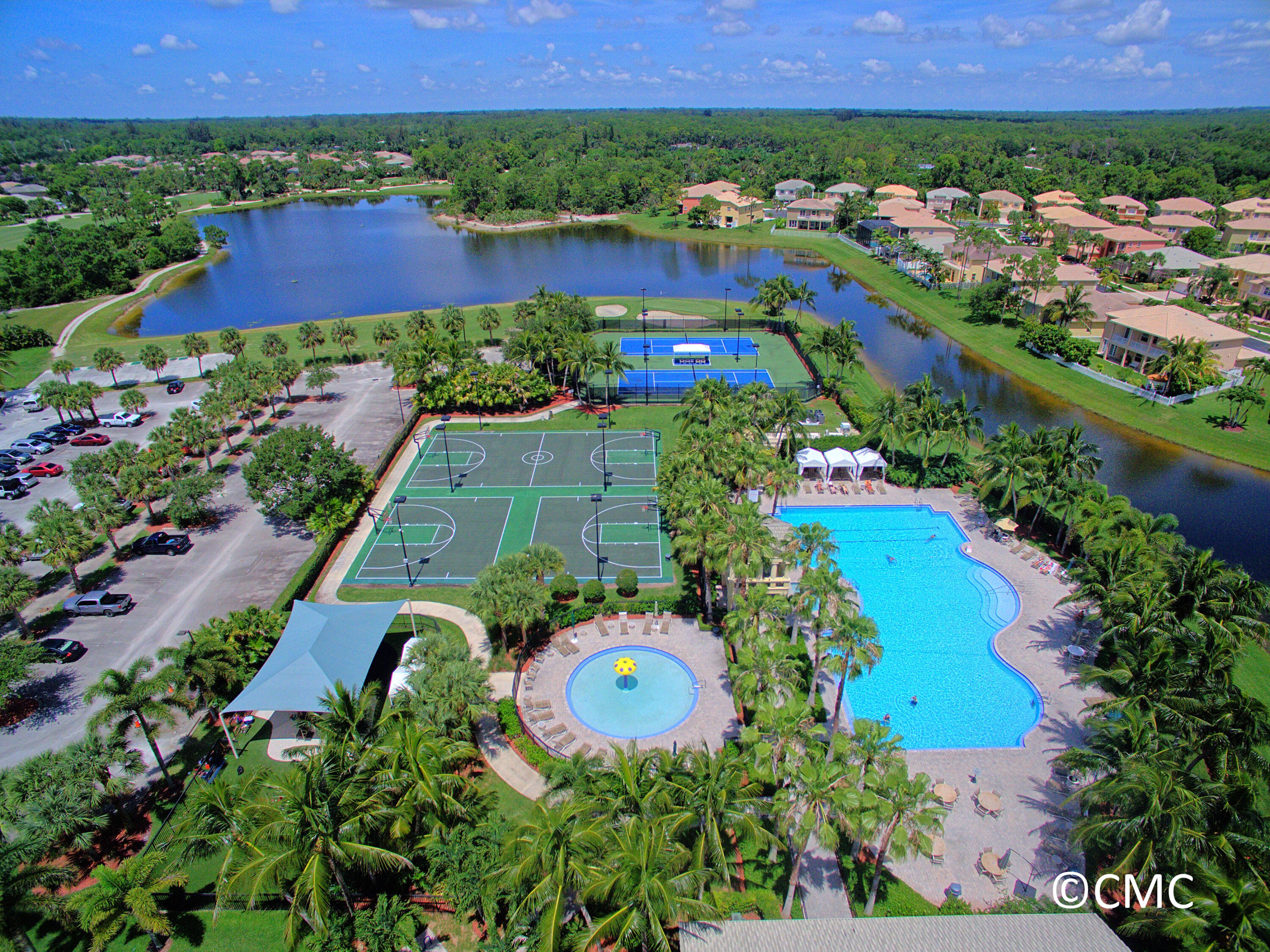 2080 Reston Circle Royal Palm Beach, FL 33411 - Photo 26 of 31 Ariel Pool and tennis WM