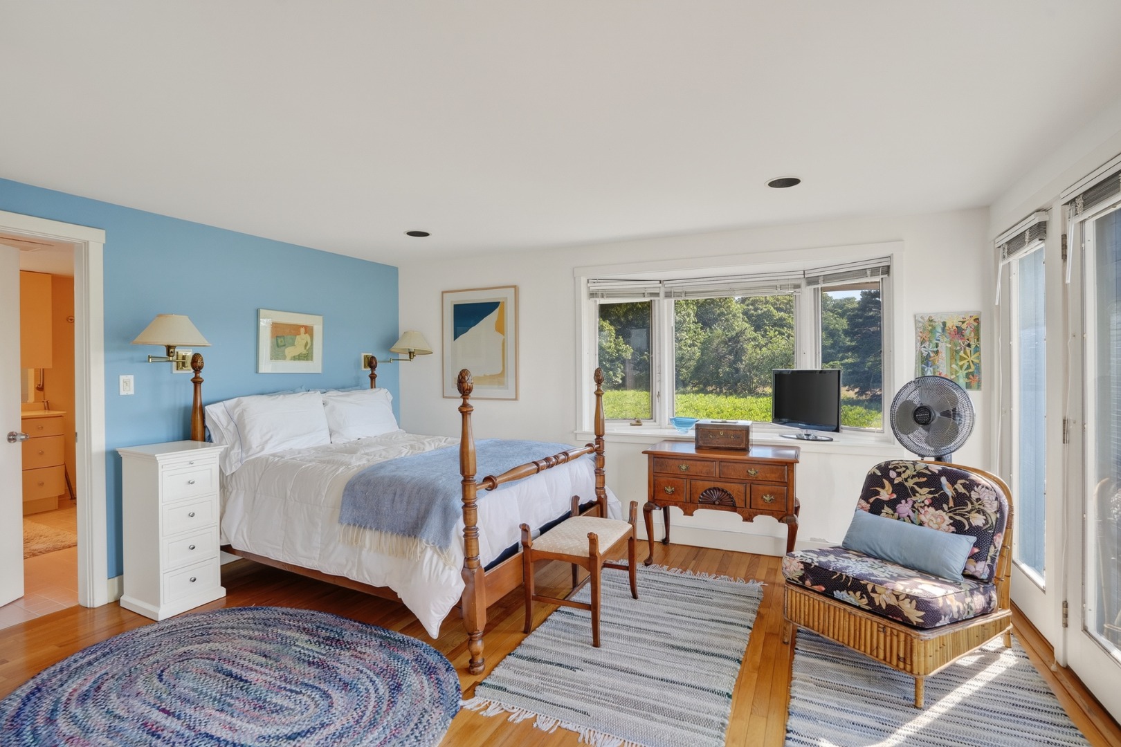 30 Elias Lane West Tisbury, MA 02568 - Photo 12 of 30 First floor primary with meadow views.