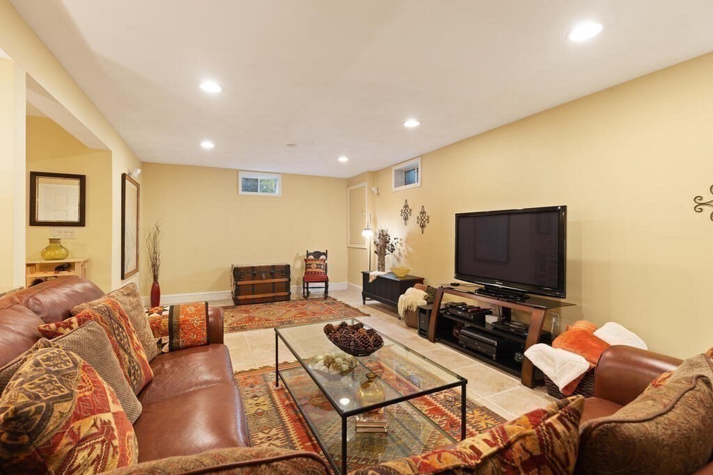 6 Wickham Road Winchester, MA 01890 - Photo 22 of 37 a living room with furniture and a flat screen tv