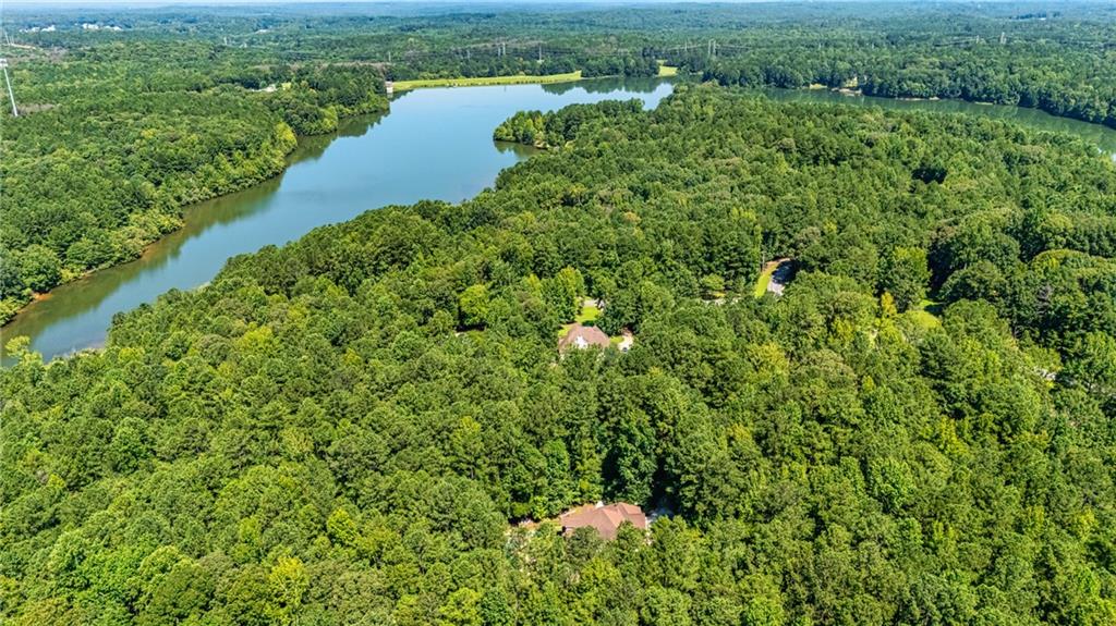 394 South Alexander Creek Road Newnan, GA 30263 - Photo 71 of 76 an aerial view of residential houses with outdoor space and trees