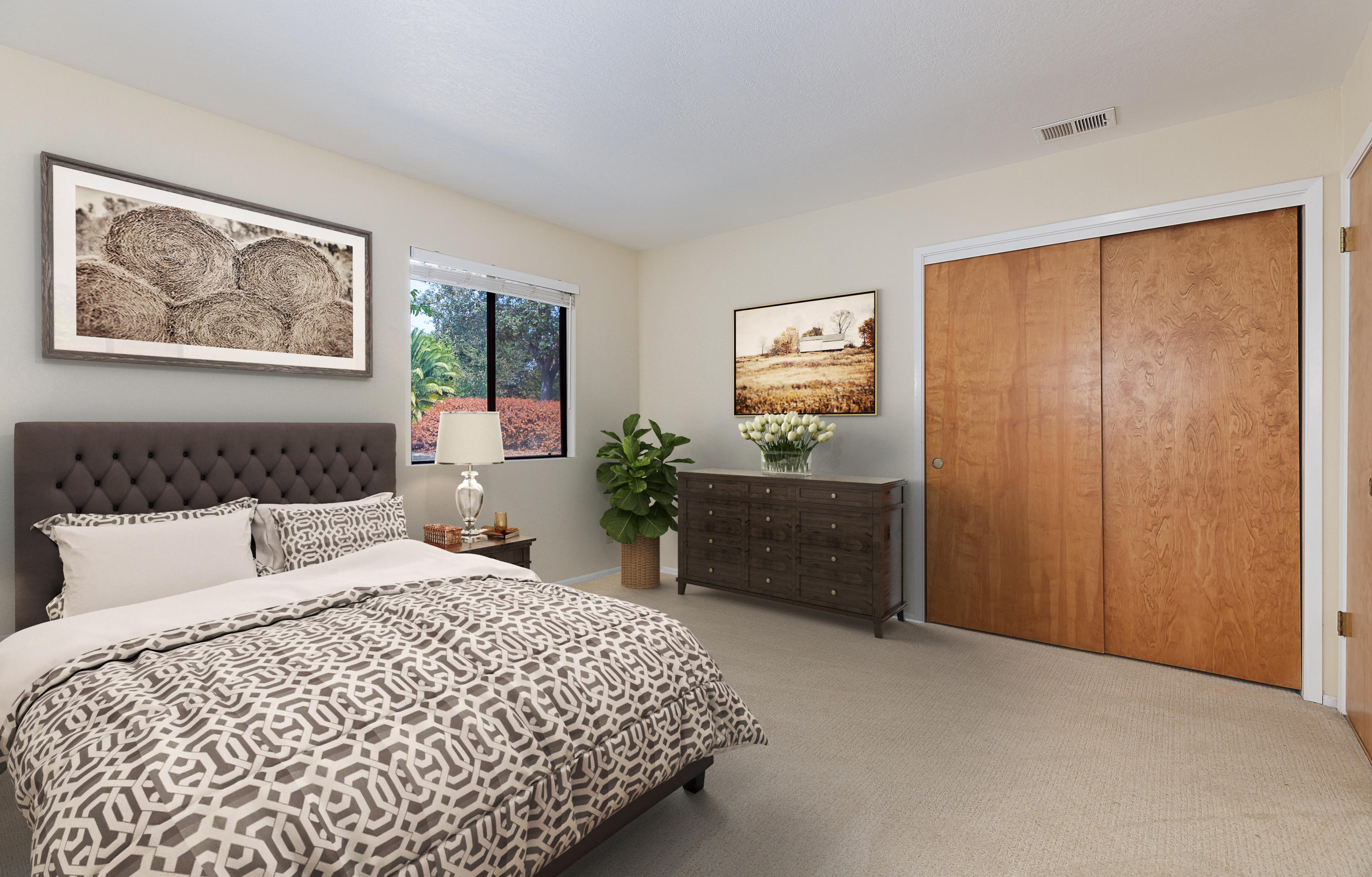 1837 Viborg Road Solvang, CA 93463 - Photo 13 of 20 a bedroom with a large bed and a window