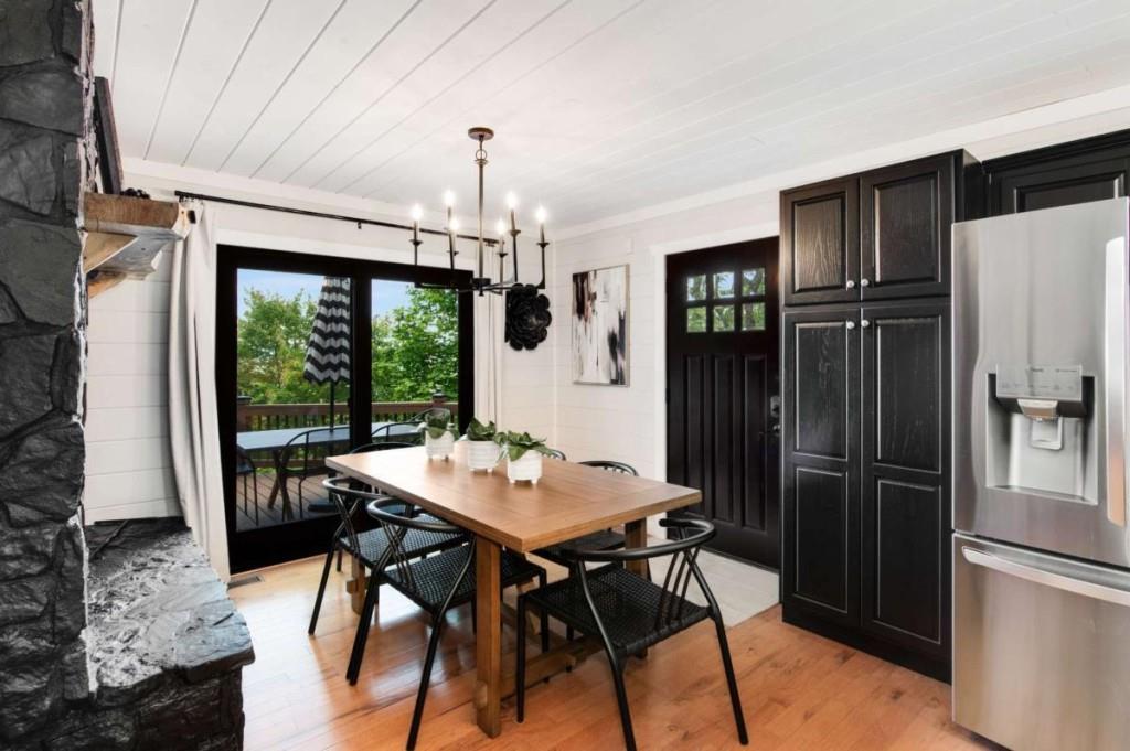 231 Sunrock Mountain Trail Blue Ridge, GA 30513 - Photo 13 of 61 a view of a dining room with furniture window and wooden floor