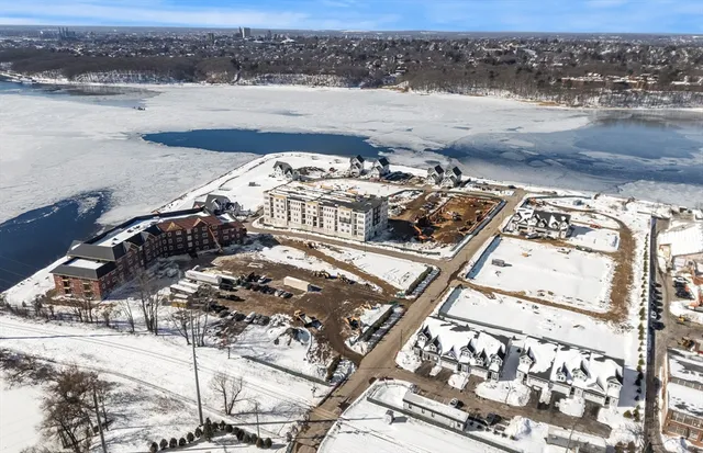 a view of a terrace with sky view
