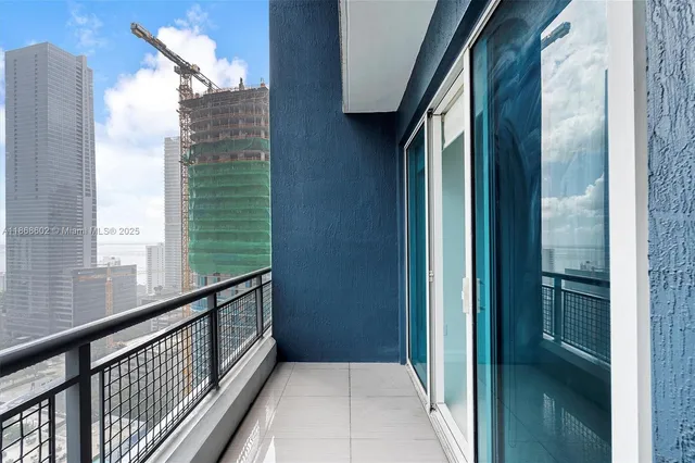 a view of a building with balcony