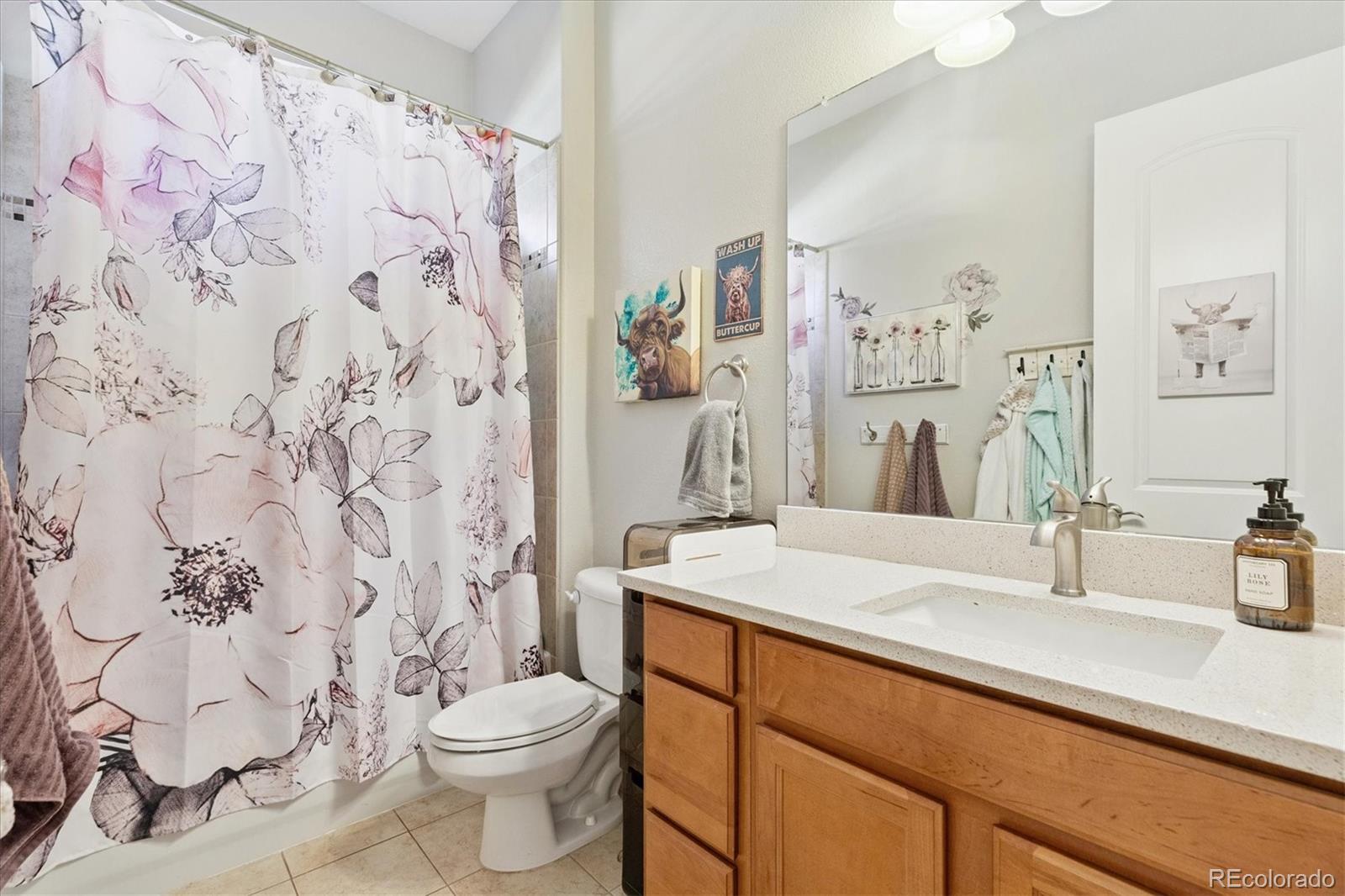 11641 Colony Loop Parker, CO 80138 - Photo 5 of 37 a bathroom with a sink toilet and shower