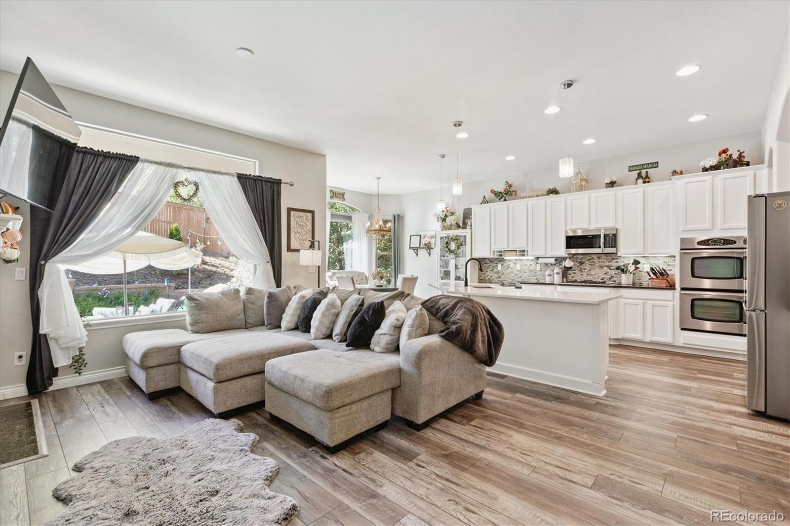 11641 Colony Loop Parker, CO 80138 - Photo 9 of 37 a living room with furniture and a large window