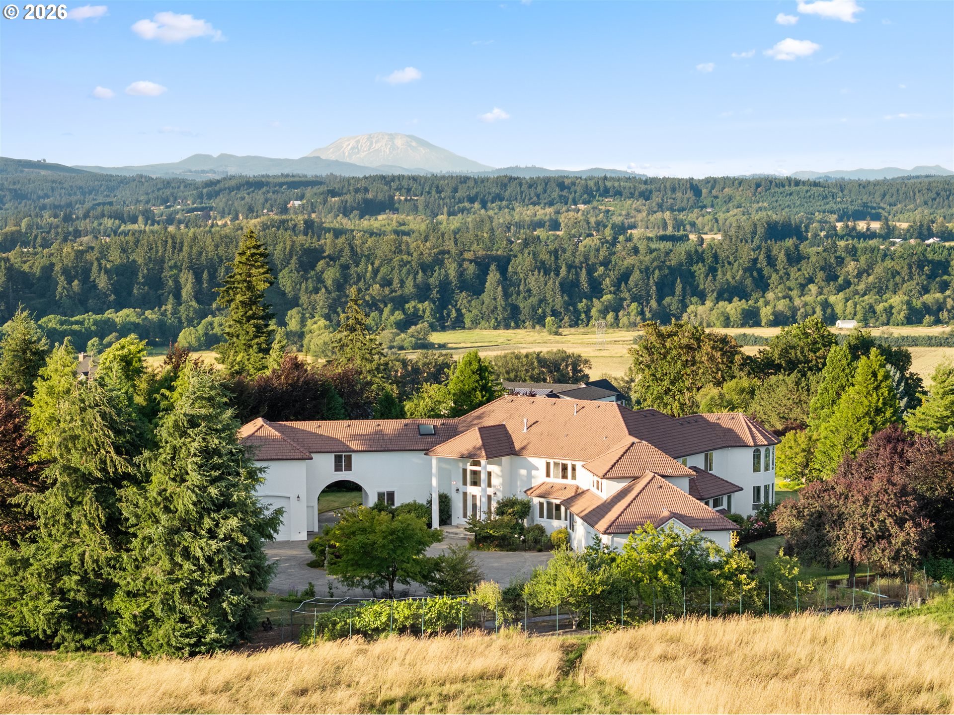 28306 Northeast 24th Avenue Ridgefield, WA 98642 - Photo 45 of 48 an aerial view of a house with a lake view