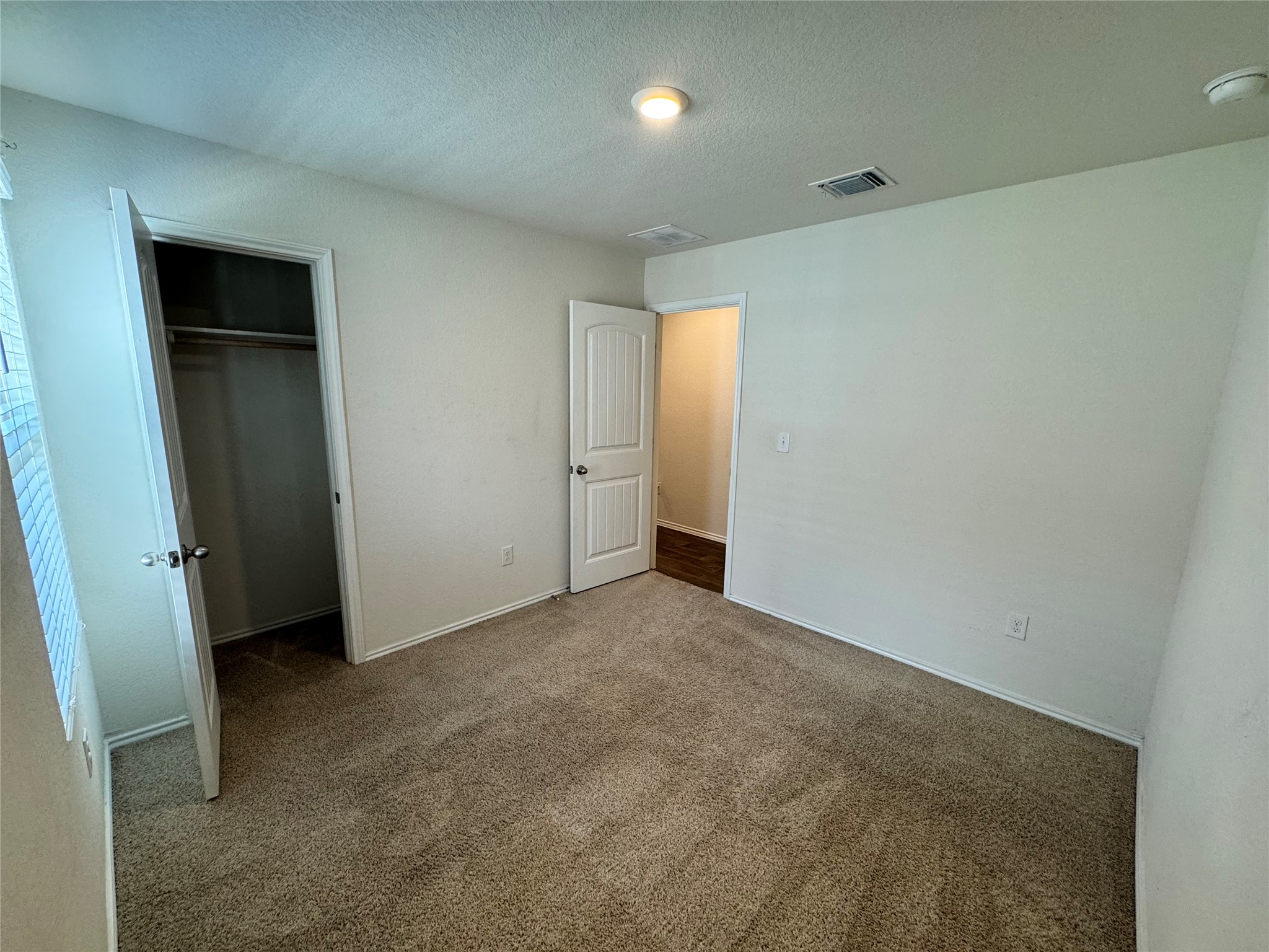 11820 Rush Lane Elgin, TX 78621 - Photo 22 of 31 A well-lit bedroom offering plush carpeting and a convenient closet space.