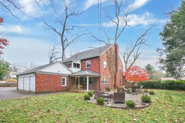 a aerial view of a house