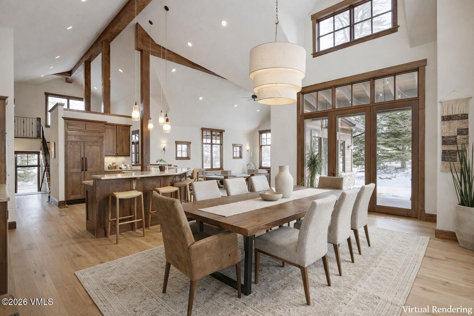2753 East Haystacker Drive Eagle, CO 81631 - Photo 5 of 41 a view of a dining room with furniture window and wooden floor