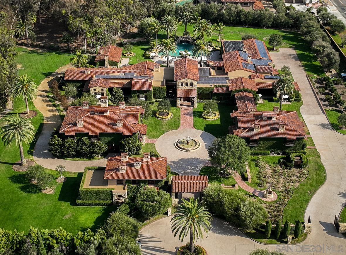 6314 El Apajo Rancho Santa Fe, CA 92067 - Photo 1 of 56 an aerial view of a house with a garden
