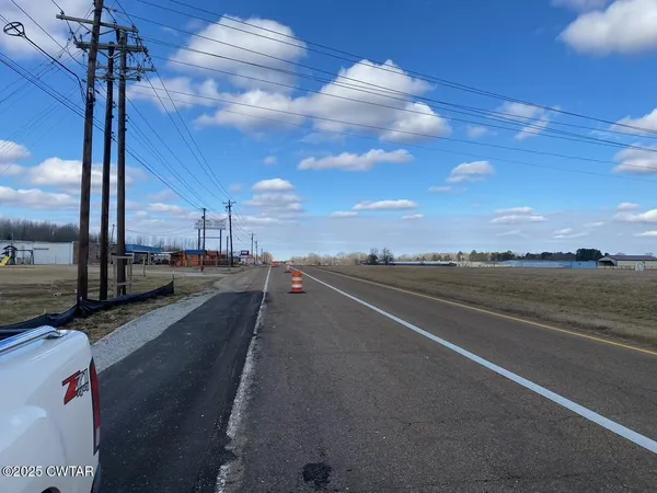 a view of a city street from a terrace
