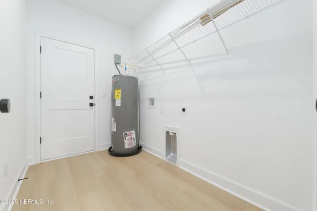 a view of water heater room