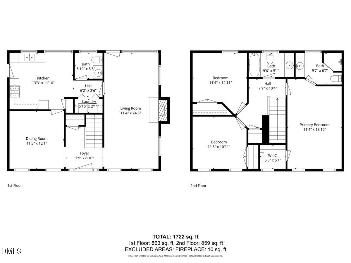 800 Temple Street Raleigh, NC 27609 - Photo 37 of 37 a picture of a floor plan
