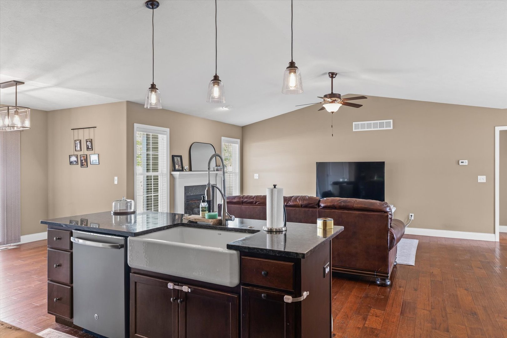 2022 Prairie Grass Lane Mahomet, IL 61853 - Photo 20 of 51 a view of a livingroom with furniture and a flat screen tv