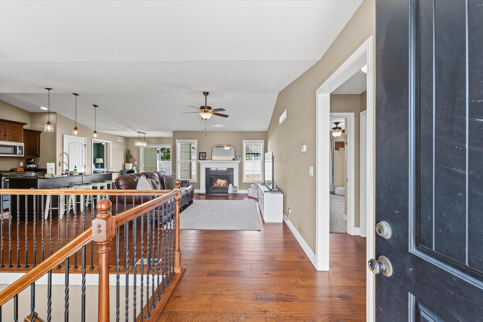 2022 Prairie Grass Lane Mahomet, IL 61853 - Photo 8 of 51 a view of a living room and dining room