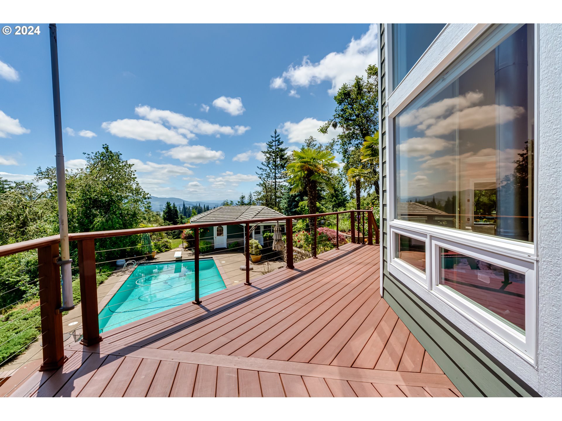 85290 Ridge Top Drive Eugene, OR 97405 - Photo 11 of 48 a view of a balcony with wooden floor