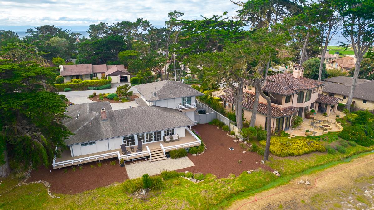 2972 Cormorant Road Pebble Beach, CA 93953 - Photo 22 of 26 an aerial view of a house with a big yard