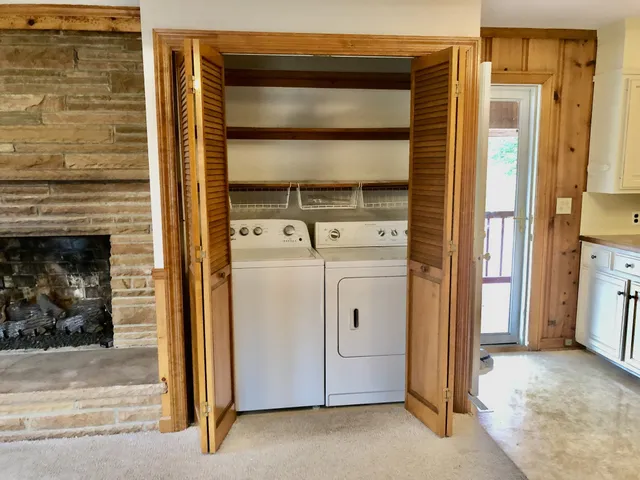 a view of storage and utility room