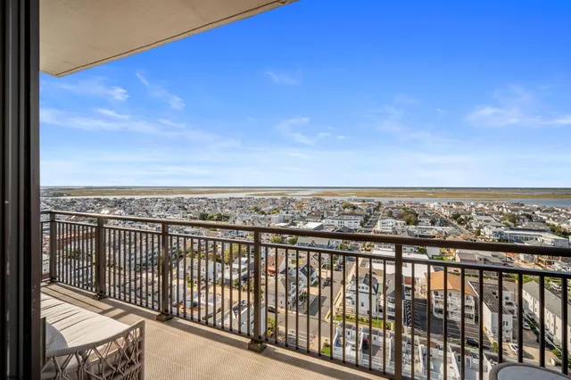 a view of city with balcony
