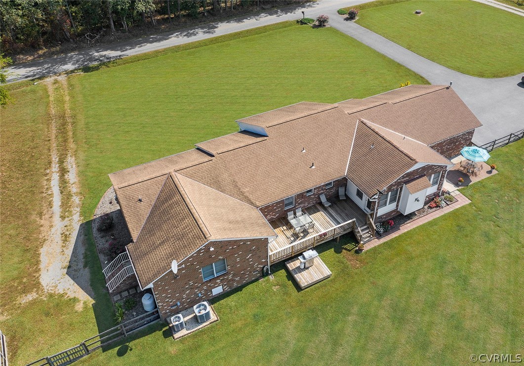 3493 Spring Run Road Mechanicsville, VA 23111 - Photo 45 of 49 Aerial view back of home