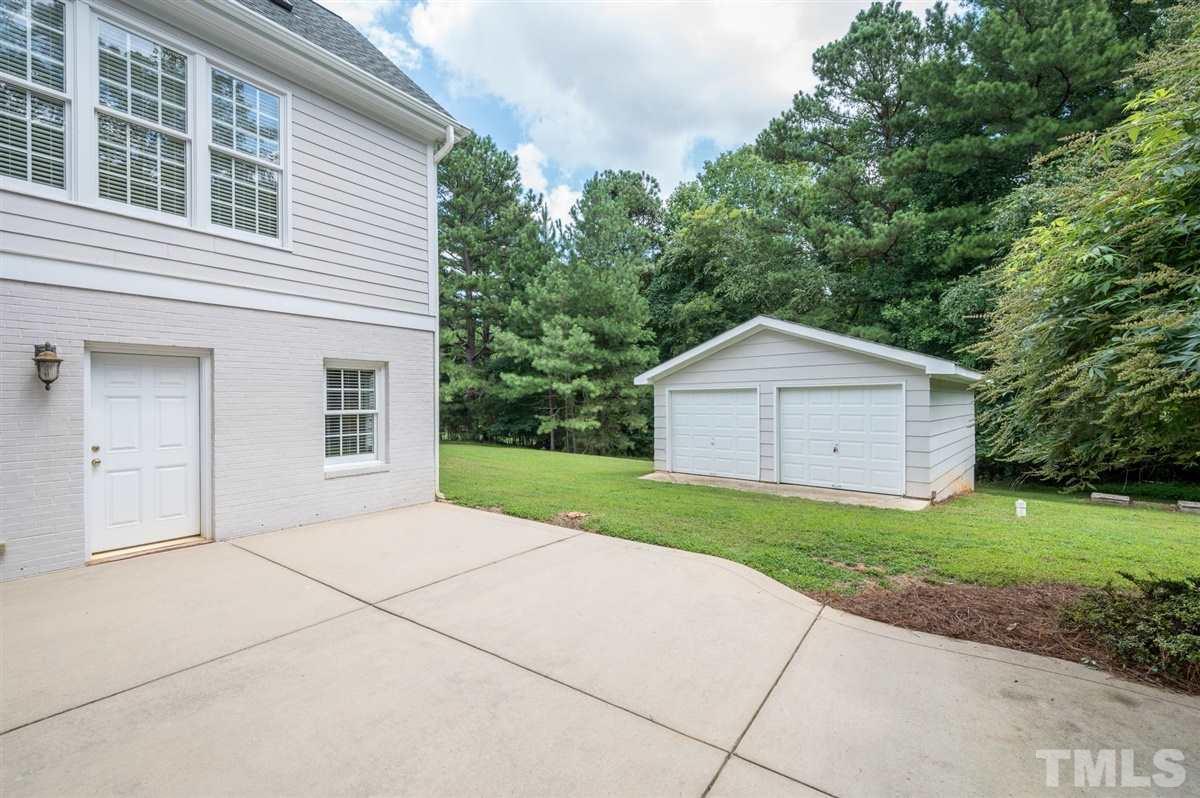 11840 Six Forks Road Raleigh, NC 27614 - Photo 18 of 30 ...is located off the Family Room. The detached 2-car garage is mostly for storage, could be a workshop (no driveway access currently).