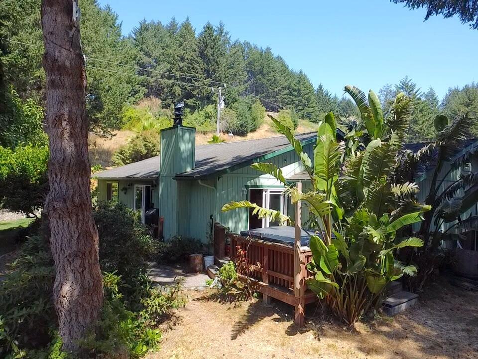 482 Spring Road Shelter Cove, CA 95589 - Photo 4 of 58 aerial back home hot tub