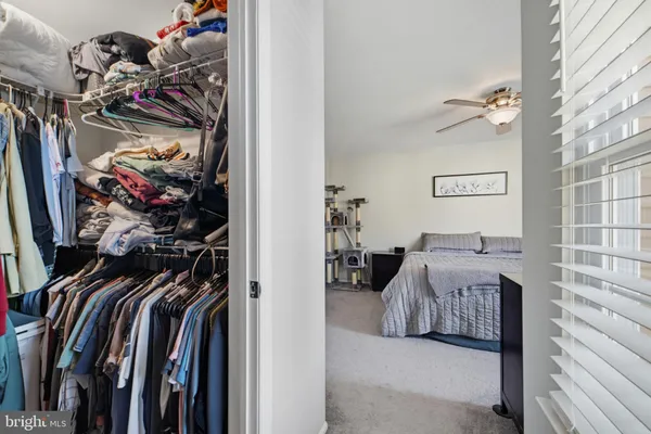 a view of a walk in closet