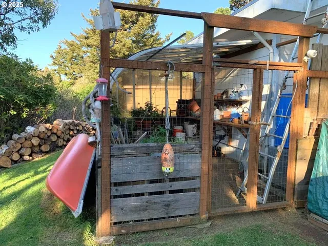a view of outdoor space and porch