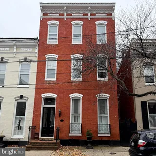 a front view of a building