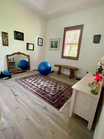 a living room with furniture and a couch